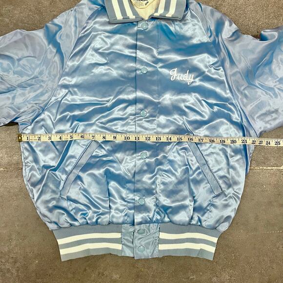 Vintage 80's Big River Cattle Co Stockyards Fort Worth Texas Bomber Jacket M - Picture 5 of 7